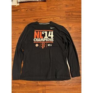 Nike San Francisco Giants 2014 World Series Black Long Sleeve Size XL